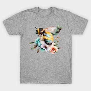 Floral Bee Watercolor 5.0 T-Shirt